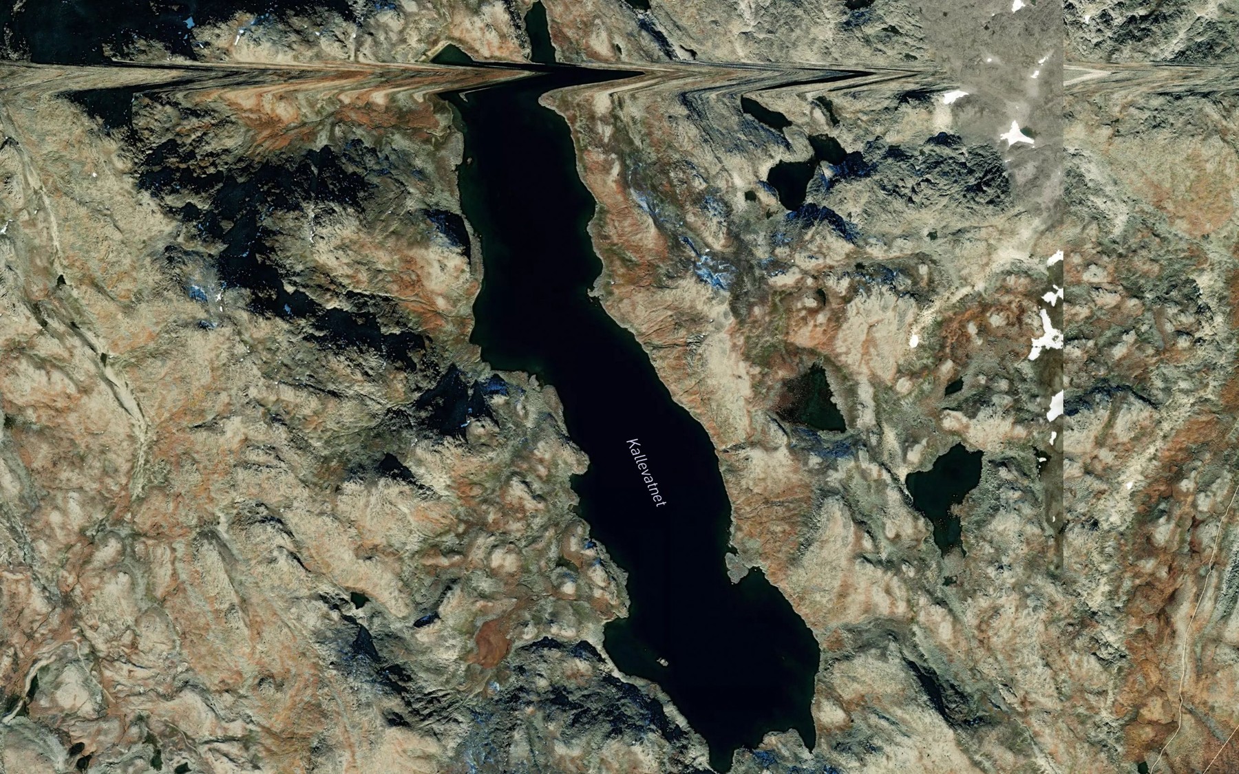 Satellite map of the Kallevatnet