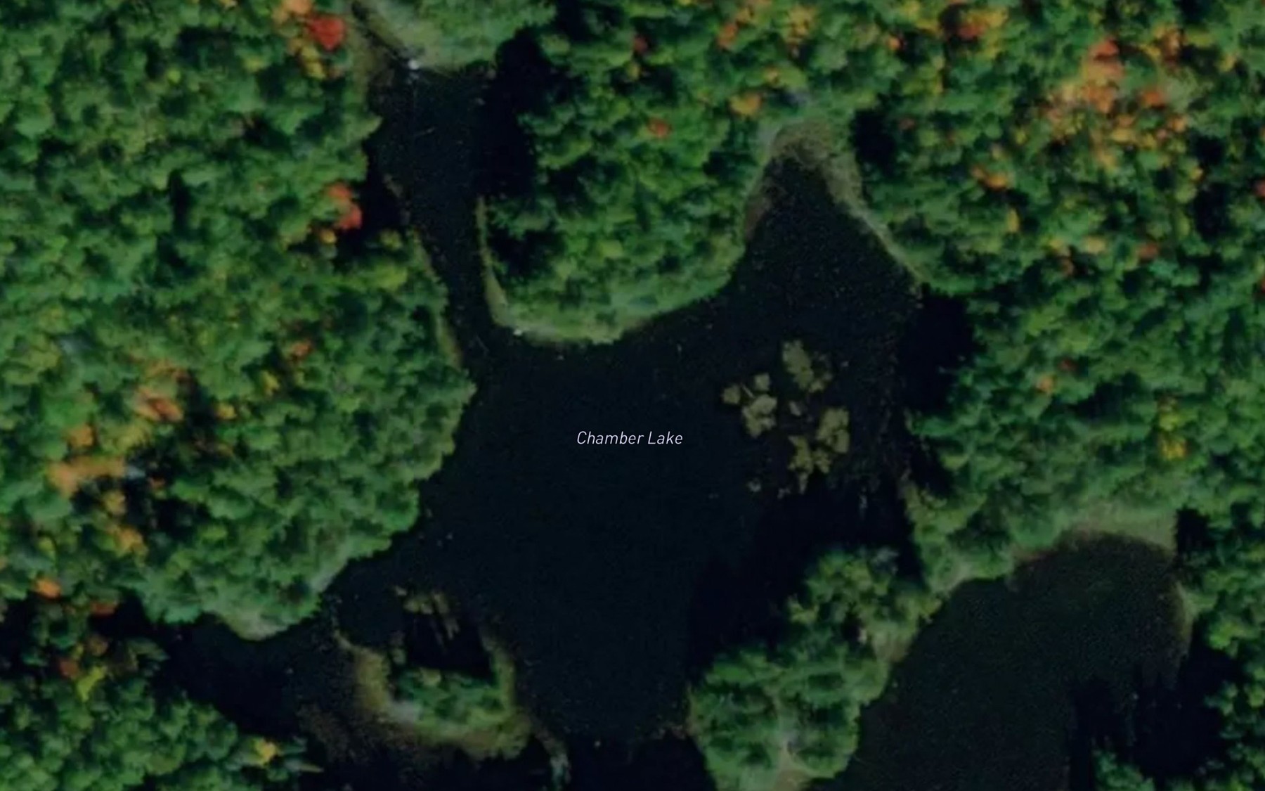 Satellite map of the Chamber Lake
