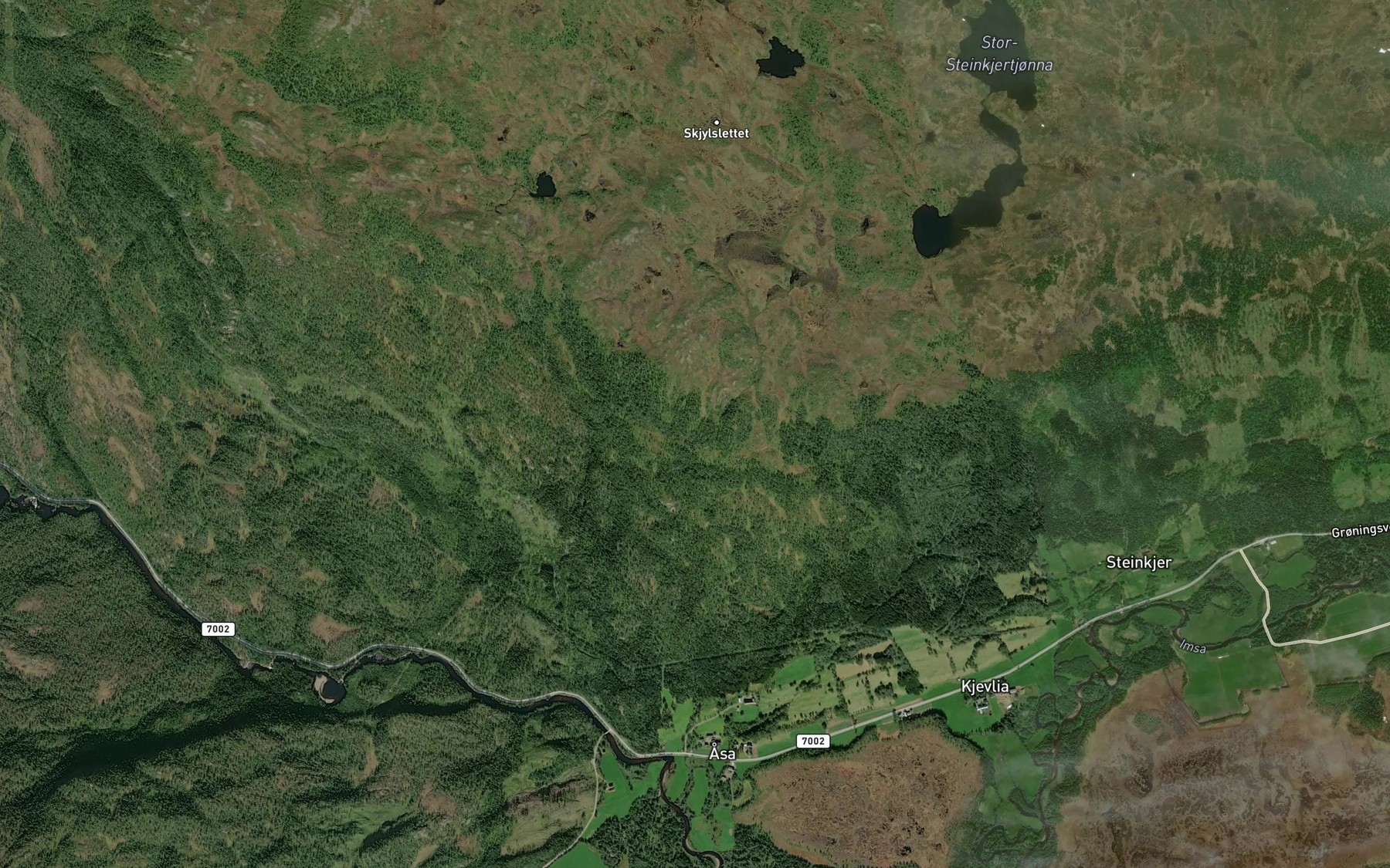 Satellite map of the Sagbekken
