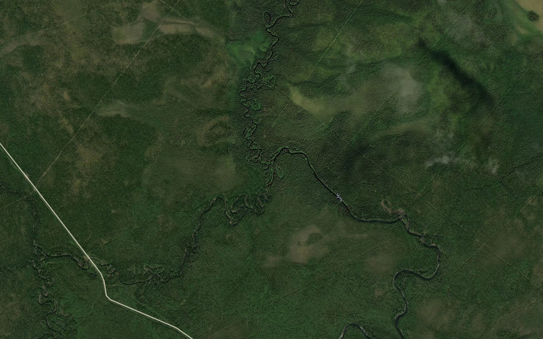 Satellite map of the Chut'-Lunvozh