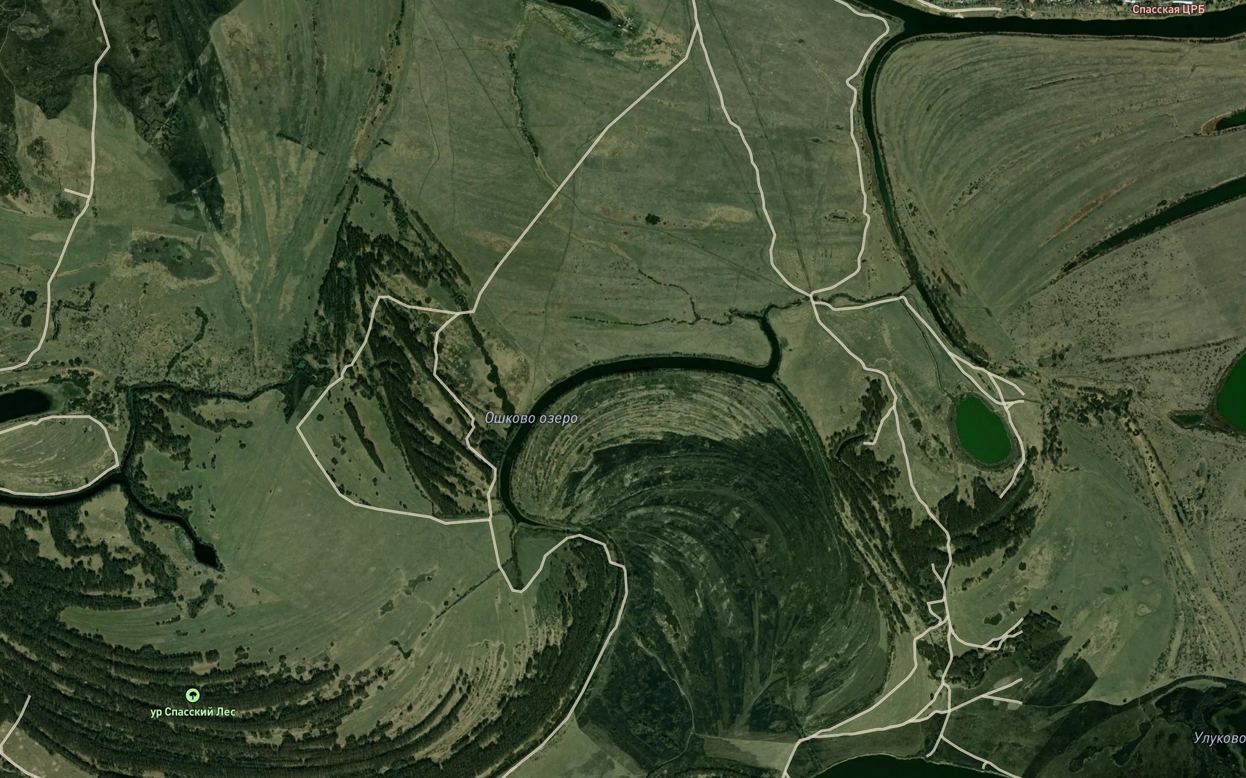 Satellite map of the Ozero Oshkovo