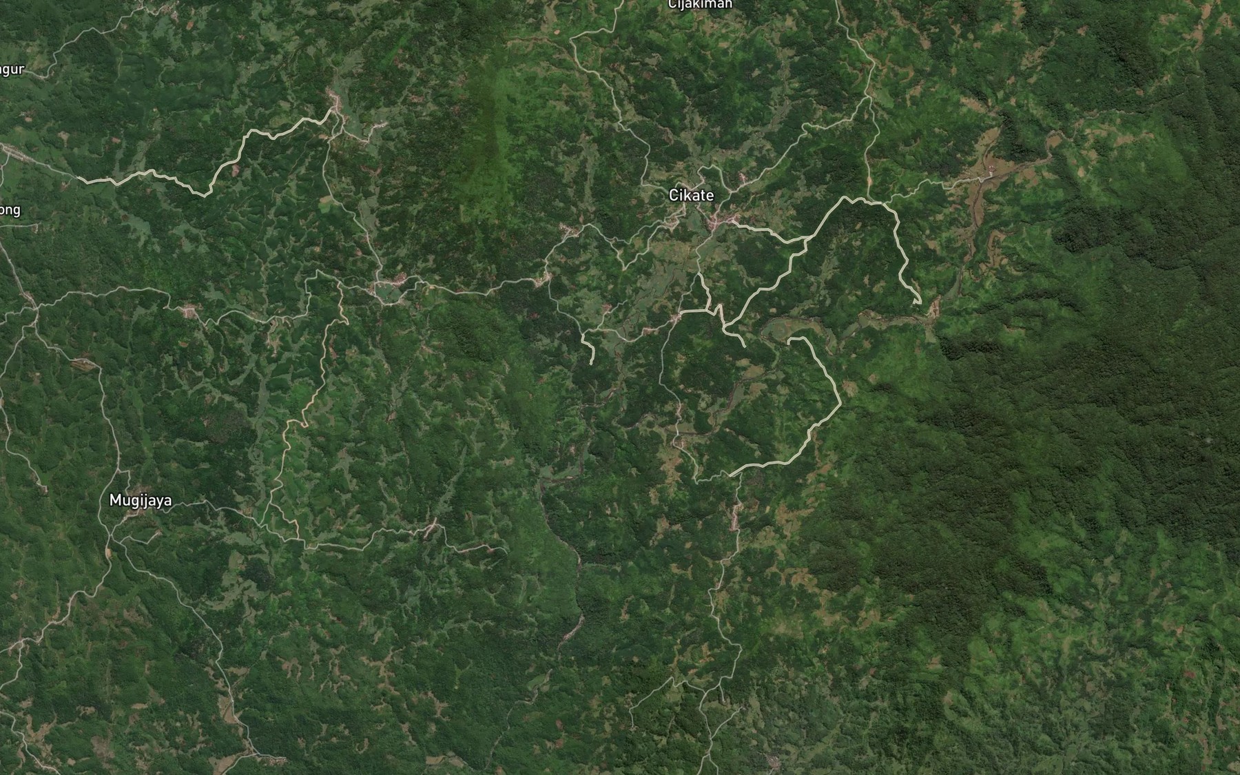 Satellite map of the Ci Masuk