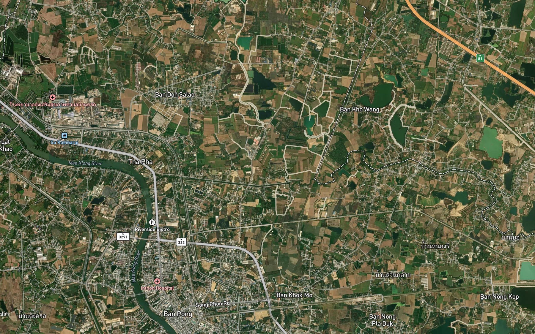 Satellite map of the Huai Yang