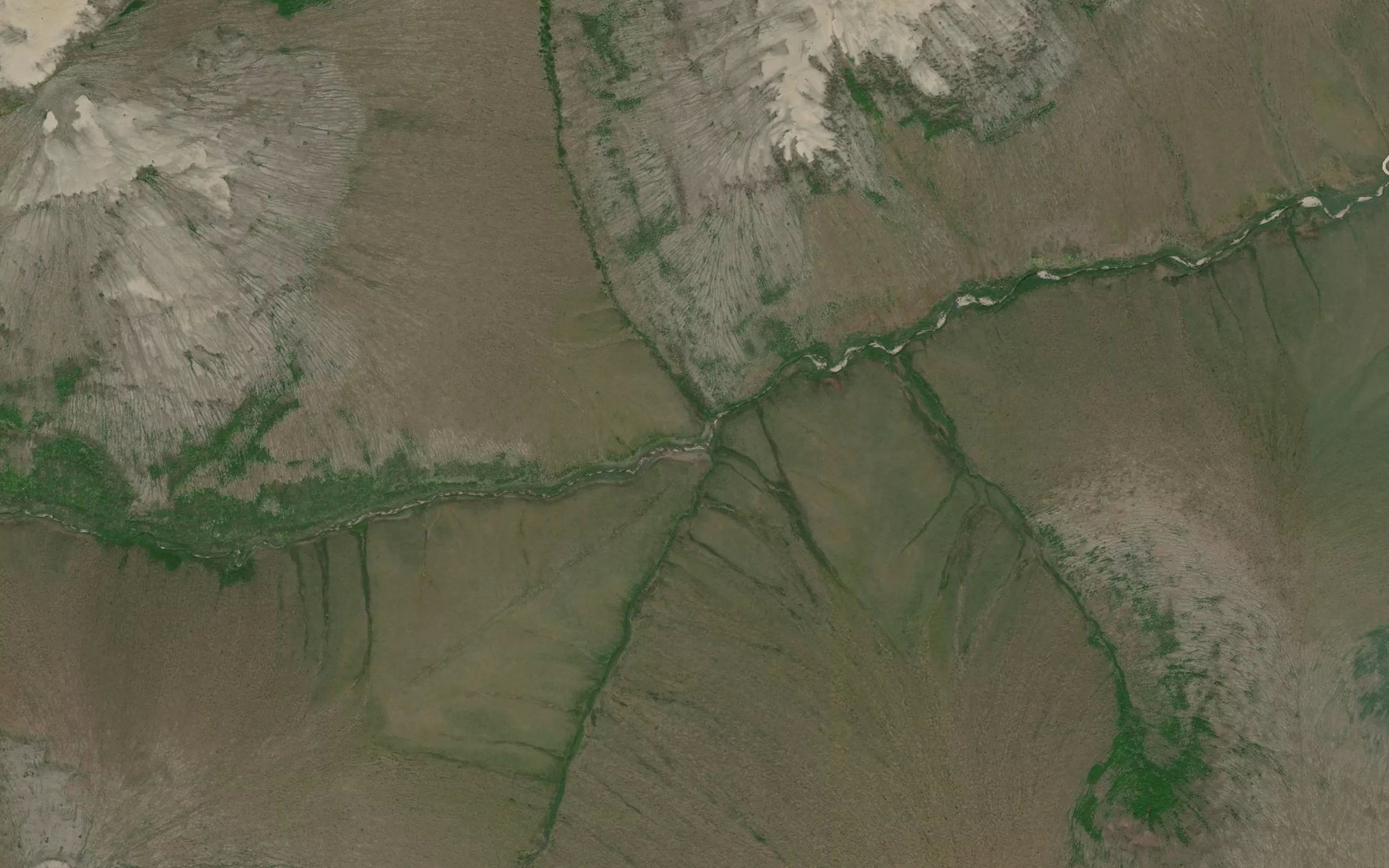 Satellite map of the Lorna Creek