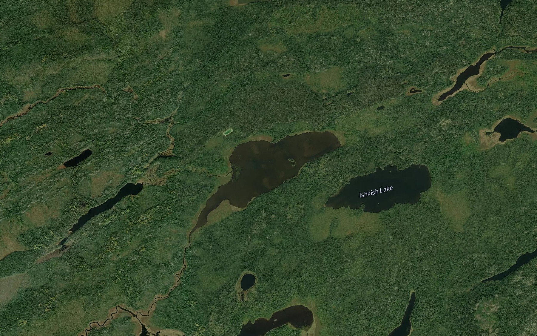 Satellite map of the Frond Lake