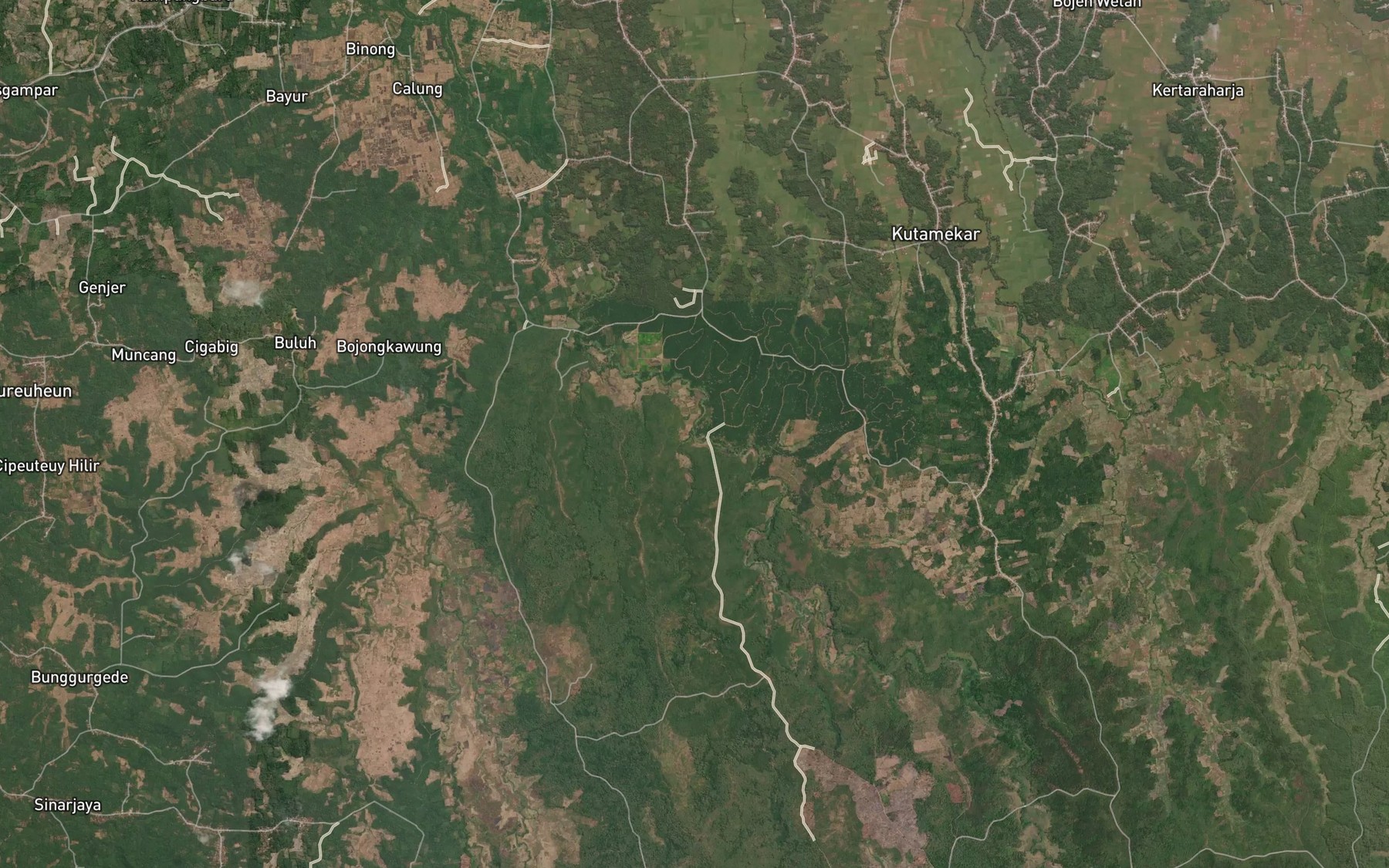 Satellite map of the Ci Herang