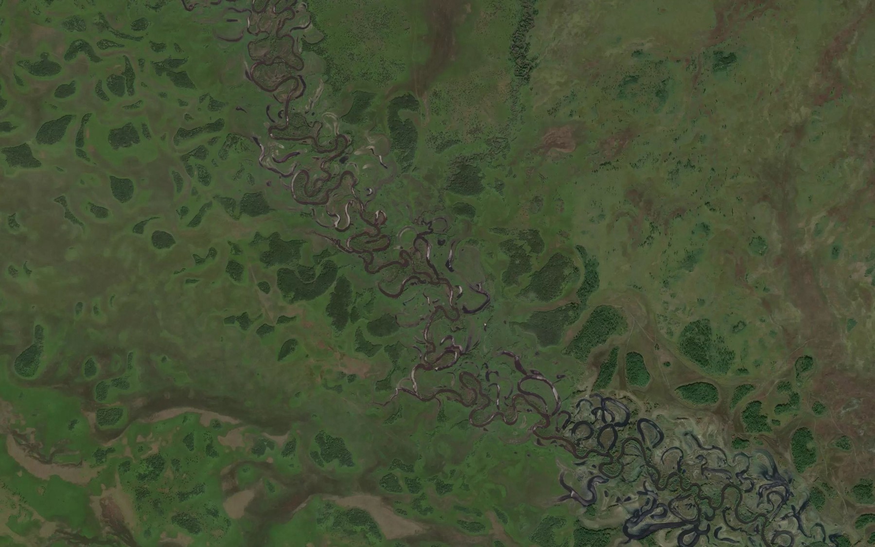 Satellite map of the Pervaya Rechka