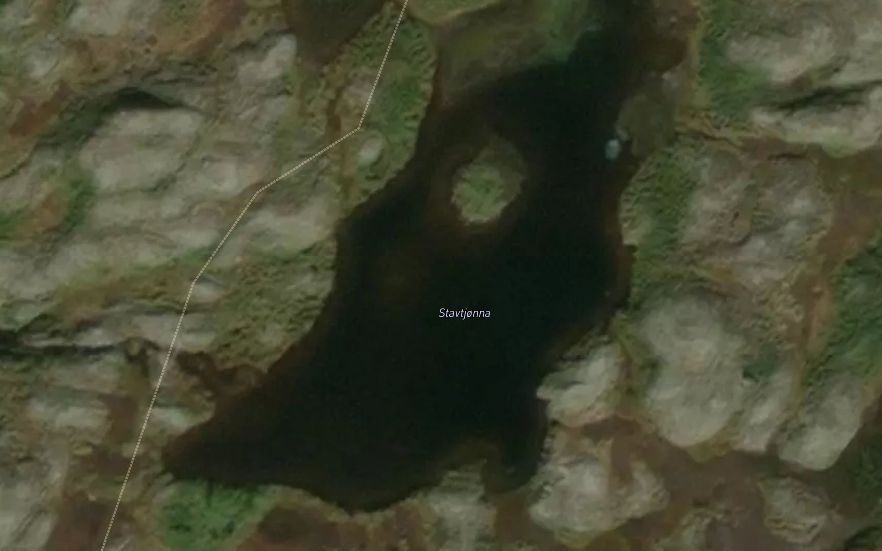 Satellite map of the Stavtjonna