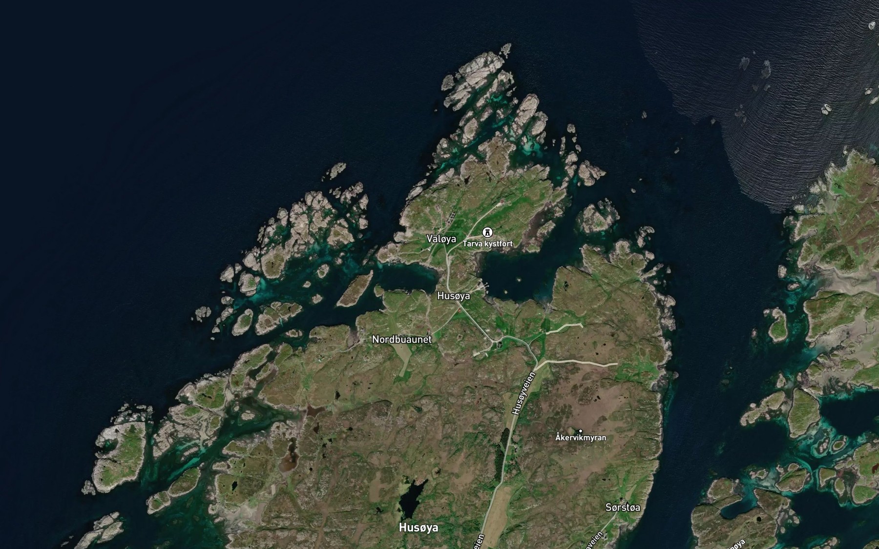 Satellite map of the Mastervika