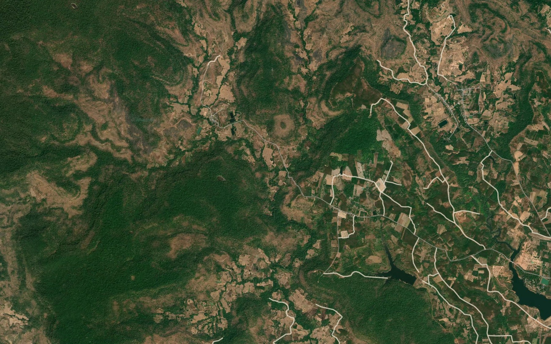 Satellite map of the Huai Bong Kue