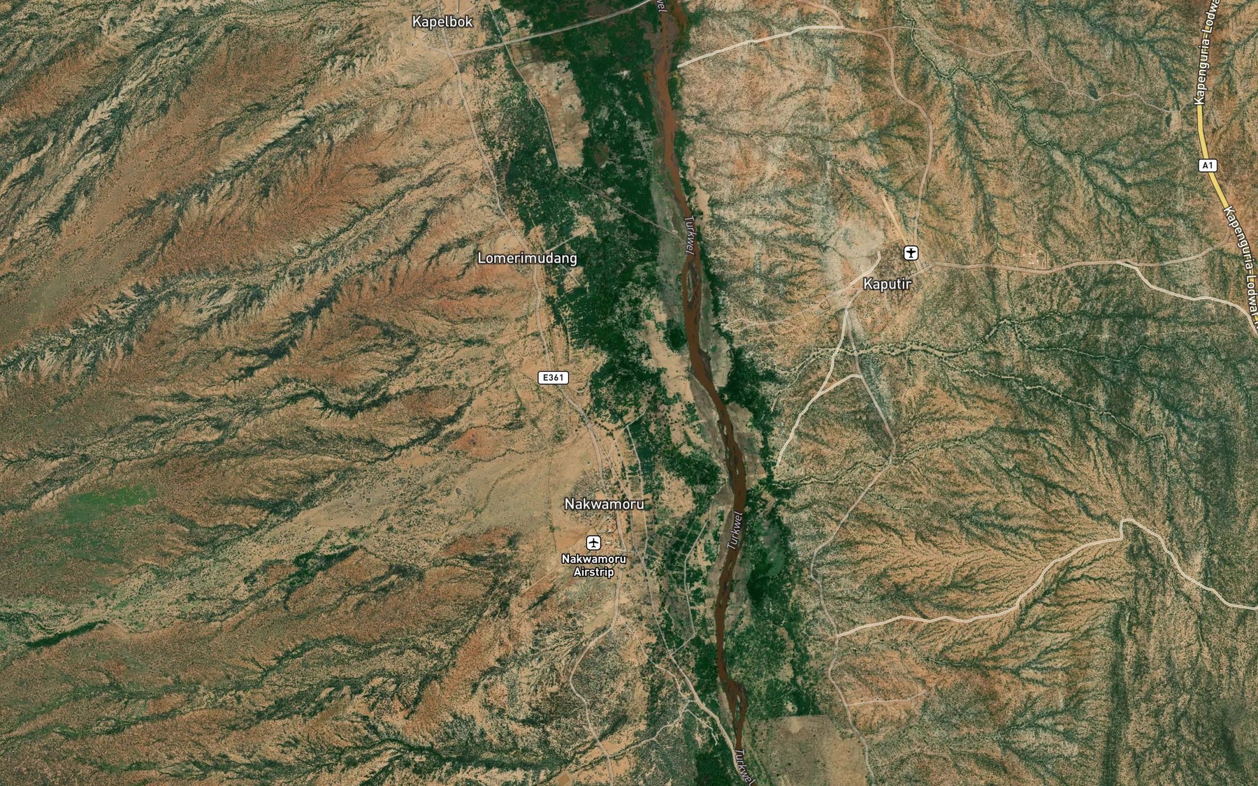 Satellite map of the Mamponich