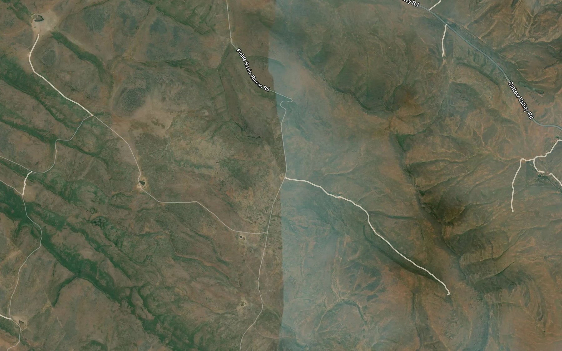 Satellite map of the Rocky Gorge Reservoir