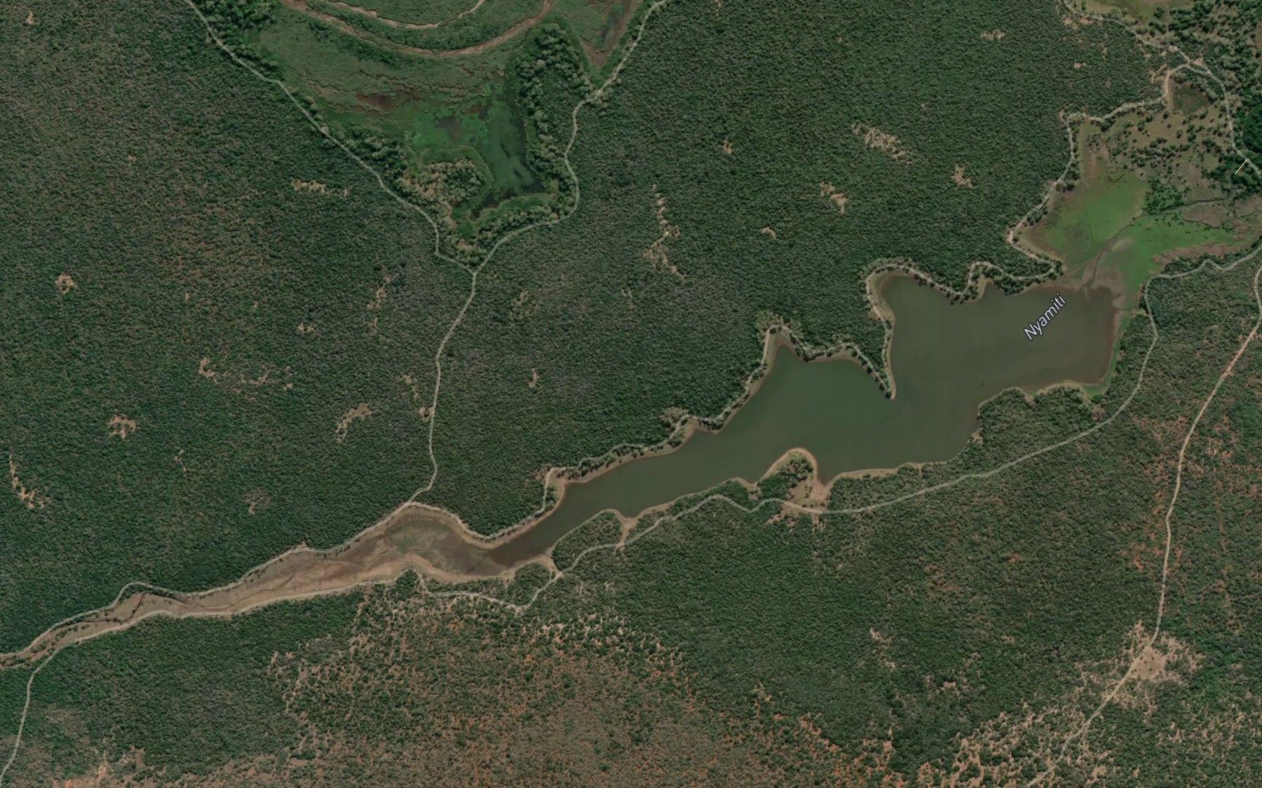 Satellite map of the Nyamiti