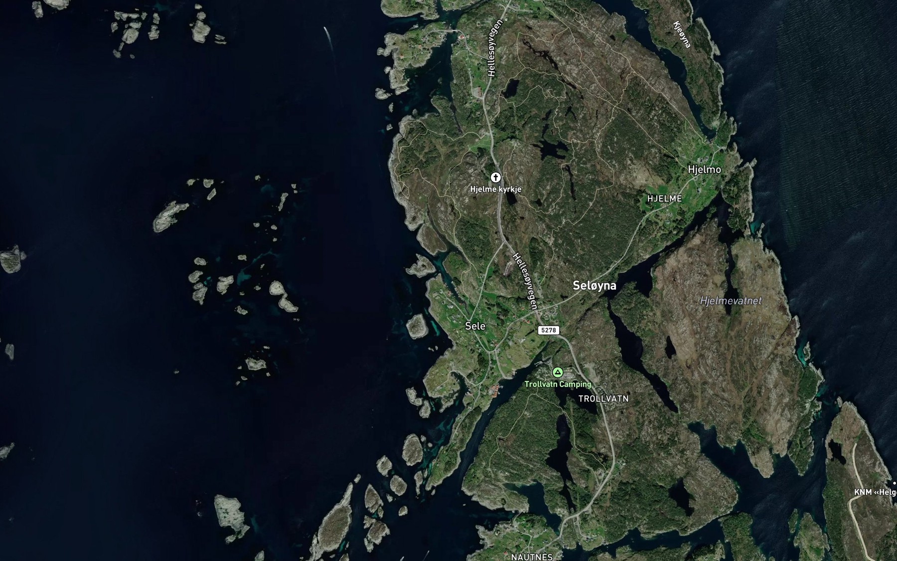 Satellite map of the Nordre Selsvagen