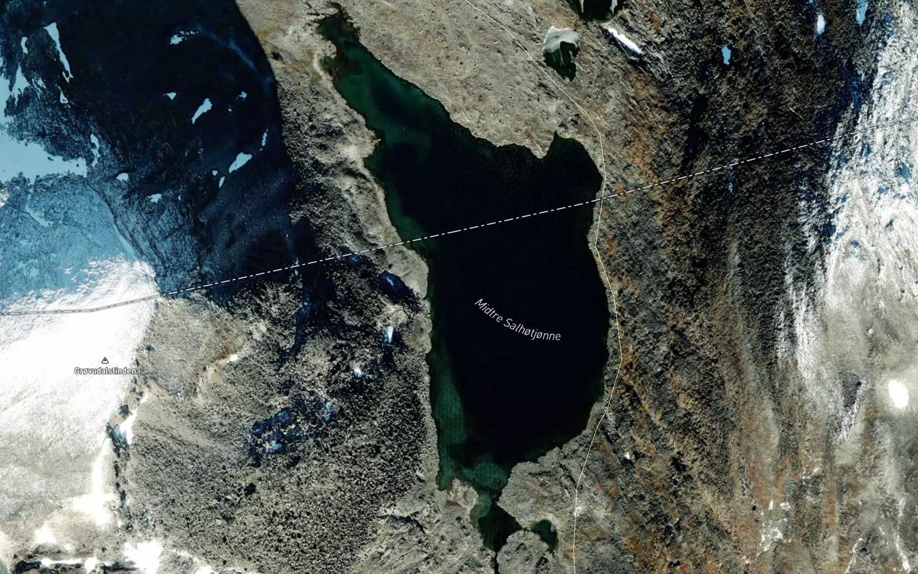 Satellite map of the Salhotjorni,midtre
