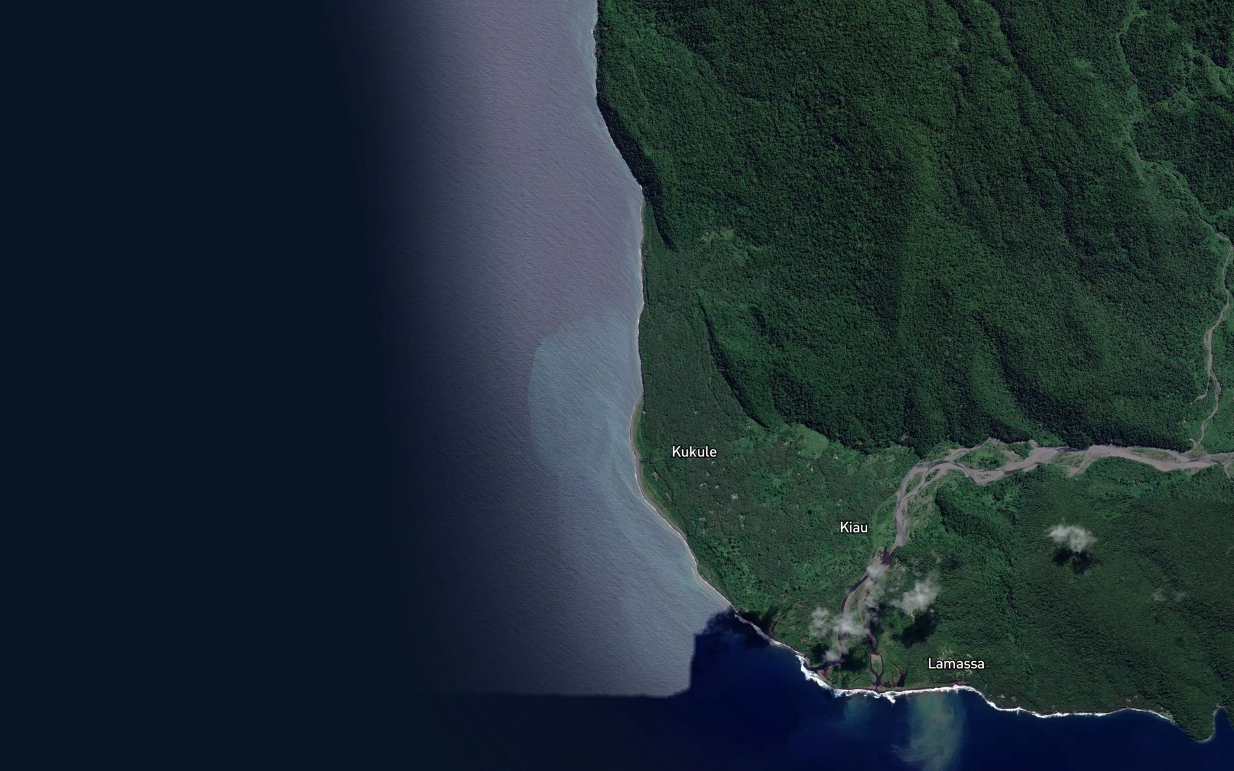 Satellite map of the Pidimon River