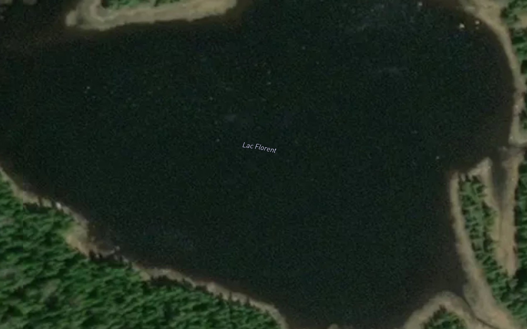 Satellite map of the Lac Florent