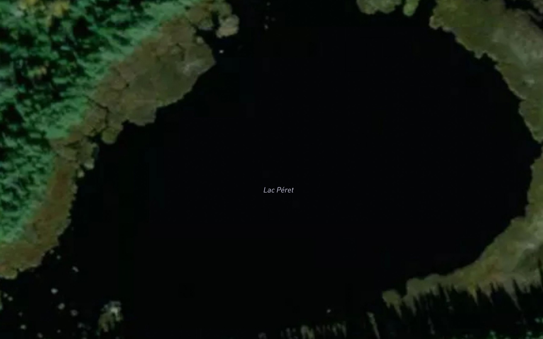 Satellite map of the Lac Peret