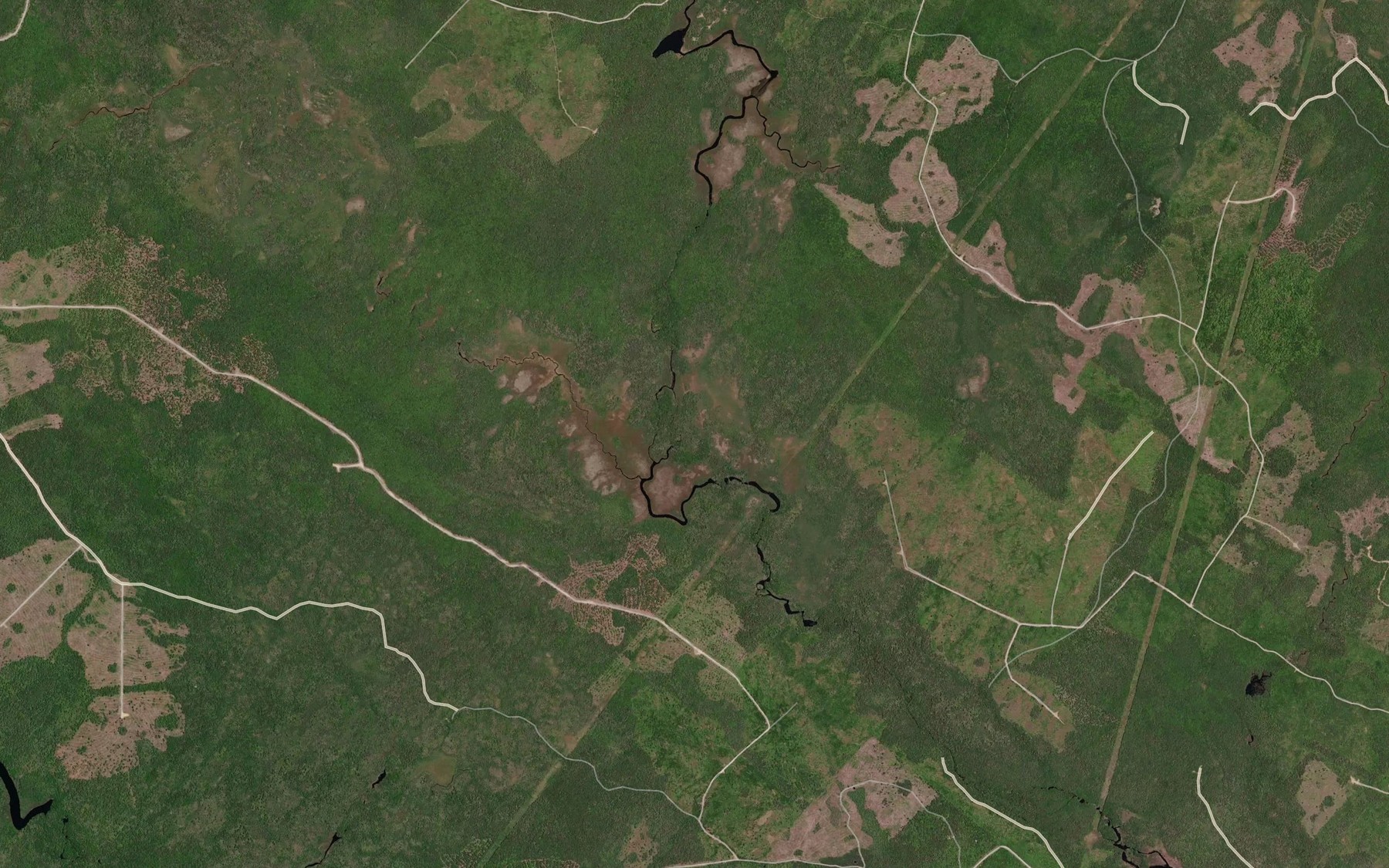 Satellite map of the Hagen Meadow Brook