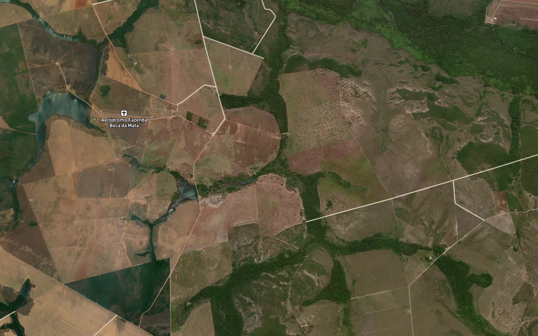Satellite map of the Corrego Sucurana