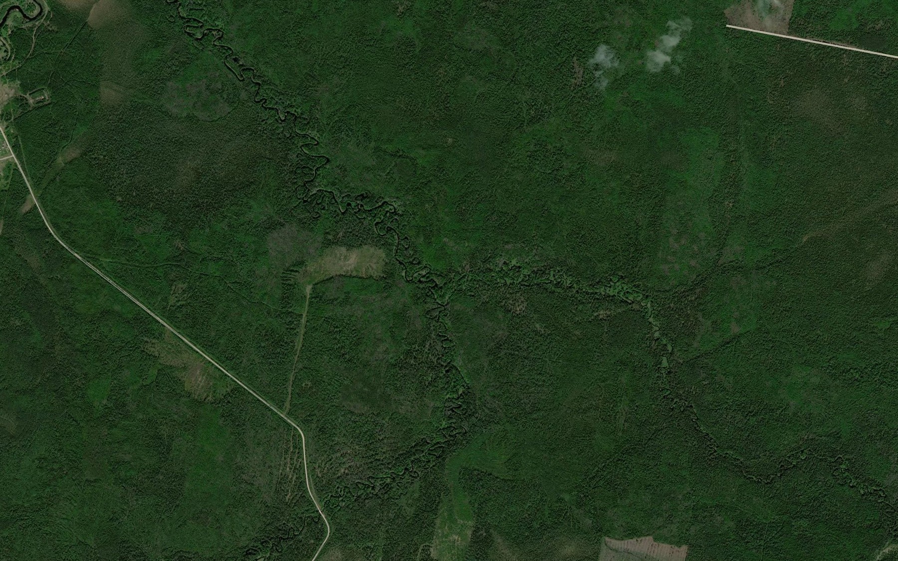 Satellite map of the Malyy Lech