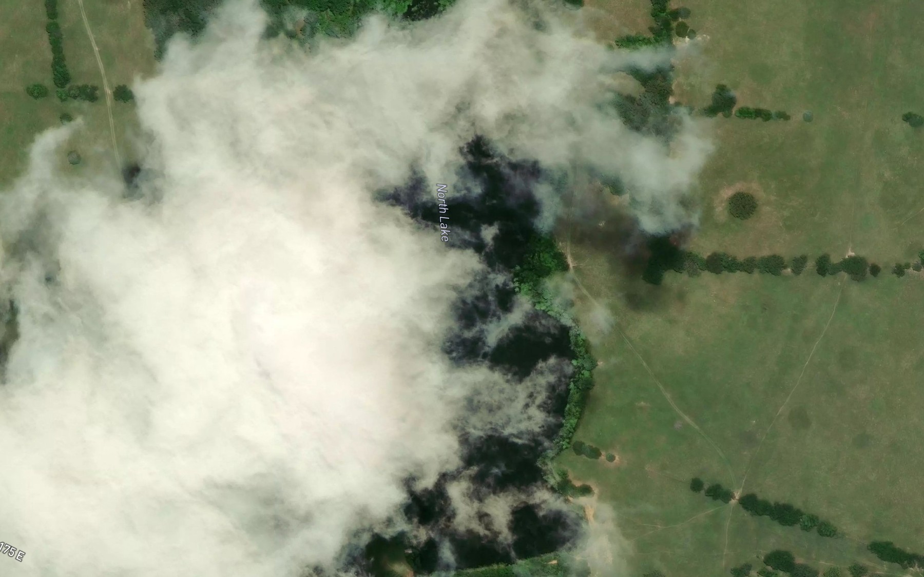 Satellite map of the North Lake