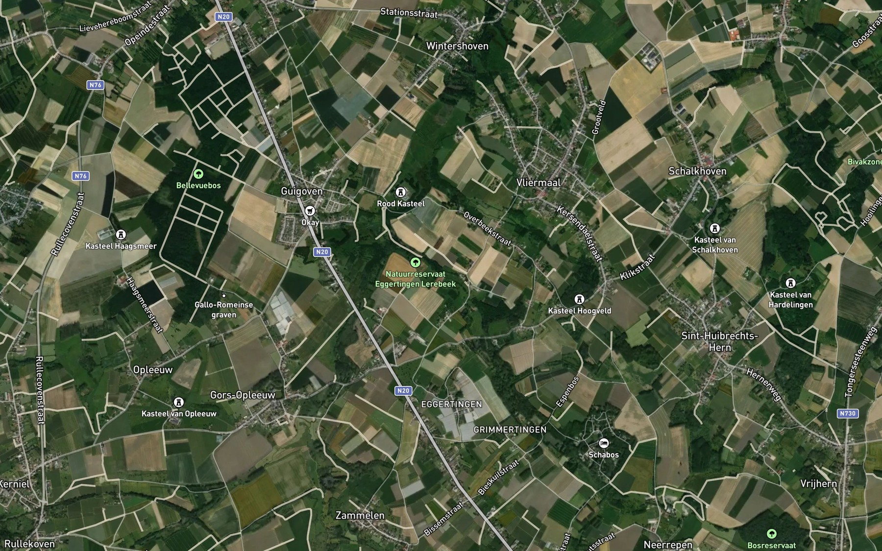 Satellite map of the Winterbeek