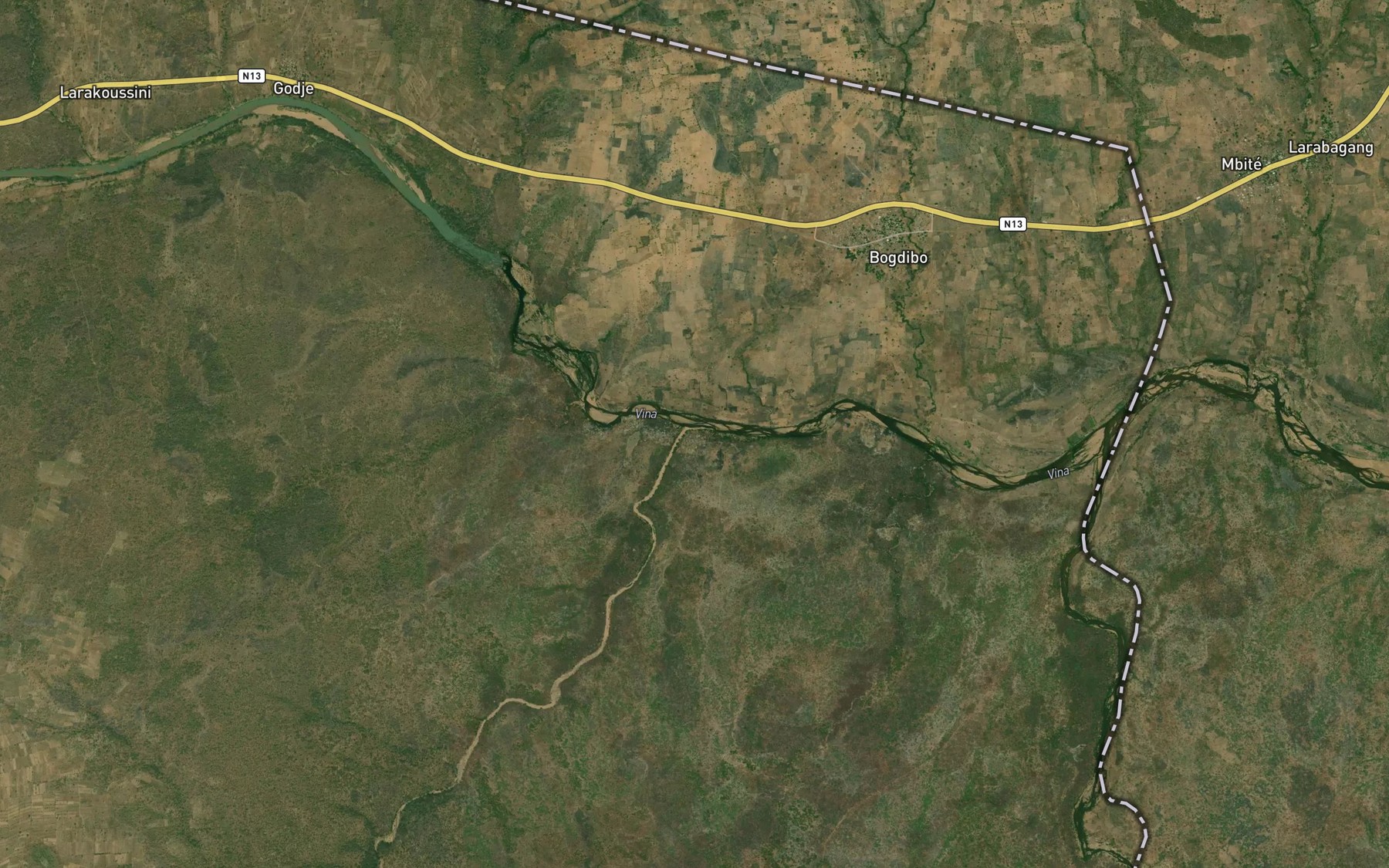 Satellite map of the Yebe