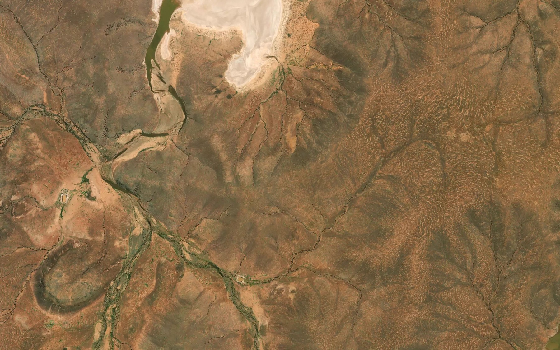 Satellite map of the Woodforde Creek