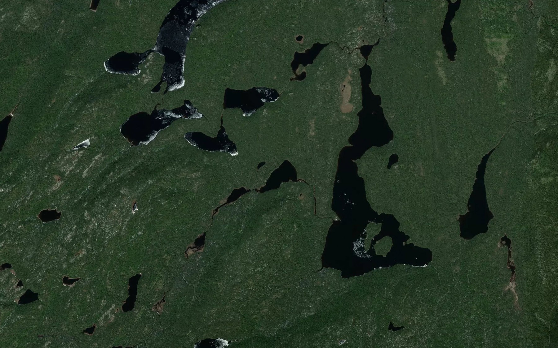 Satellite map of the Lac du Castor