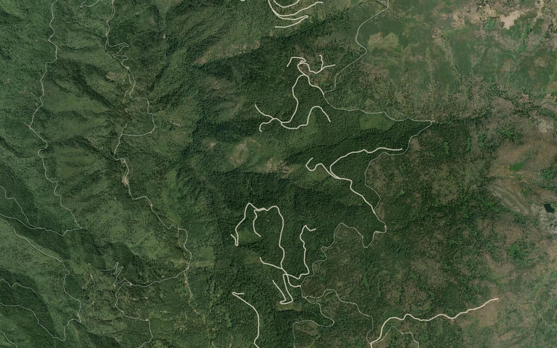 Satellite map of the South Fork Domingo Creek