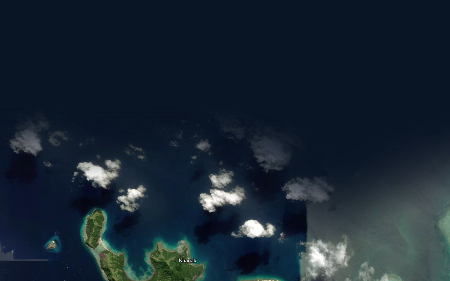 Satellite map of the Ward Rock