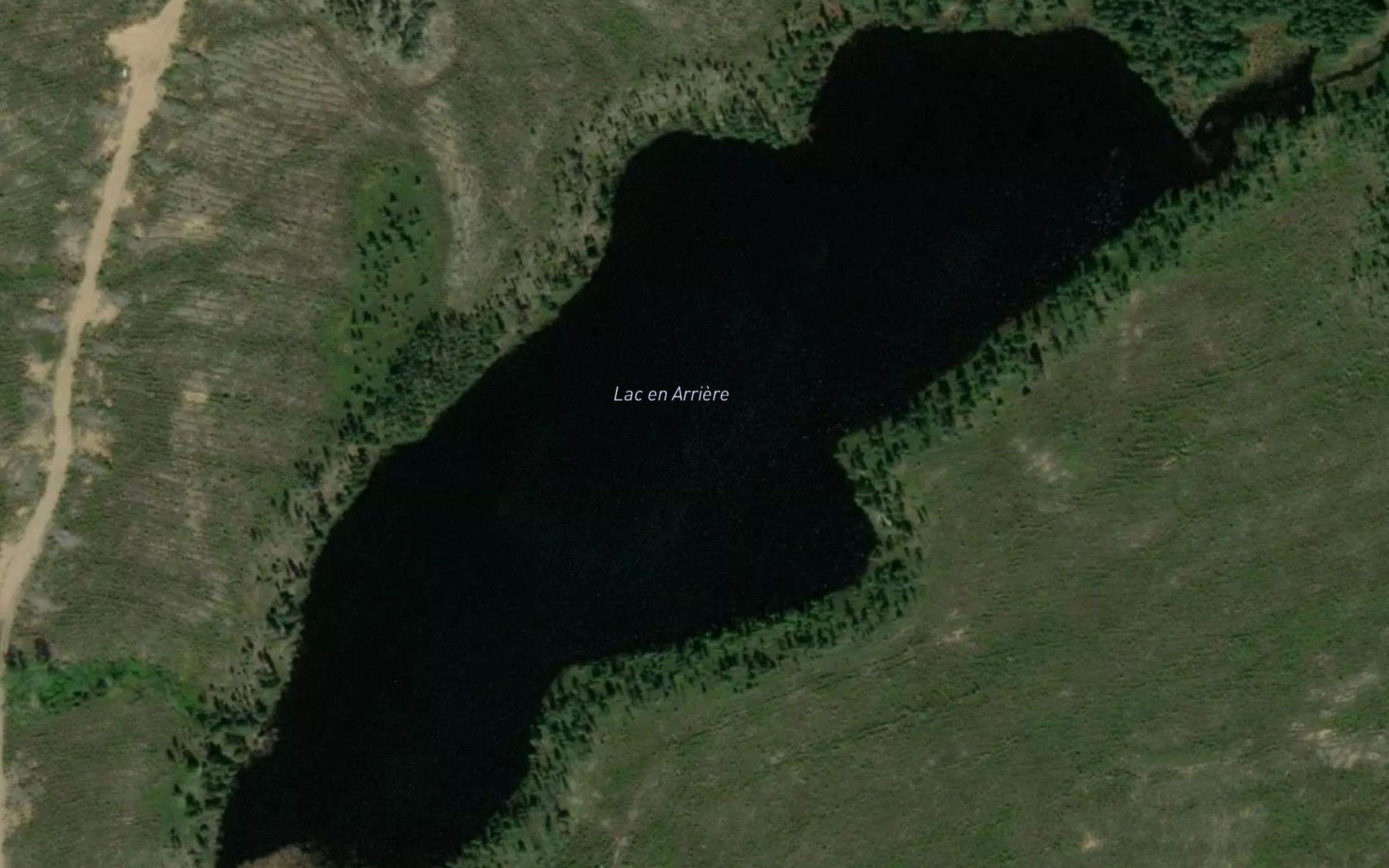 Satellite map of the Lac en Arriere