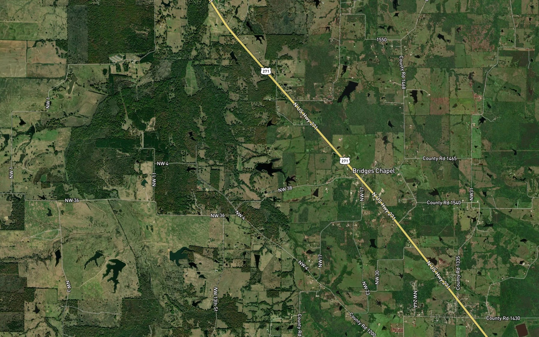 Satellite map of the John E Baldwin Lake