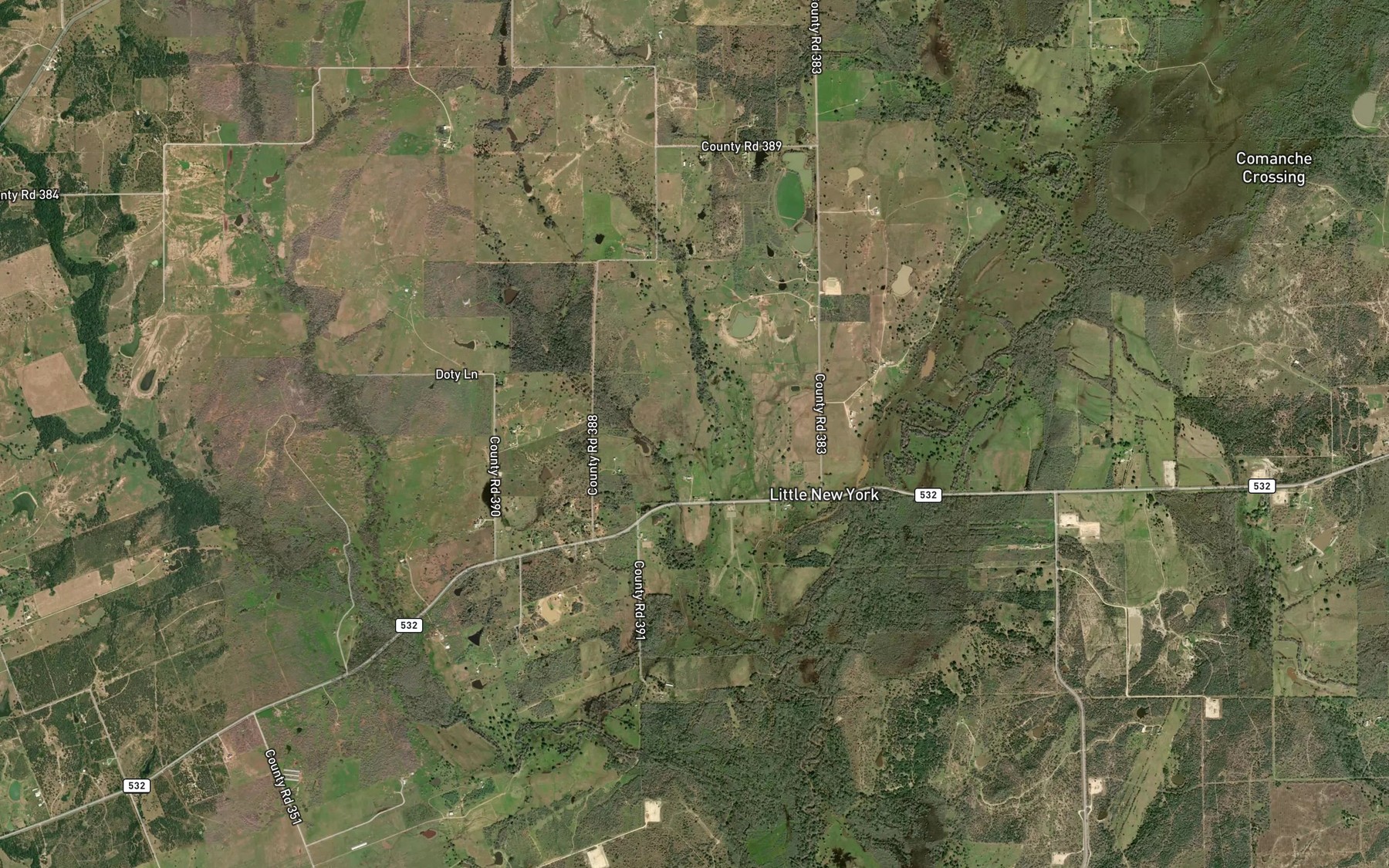 Satellite map of the Mercer Lake Number 2