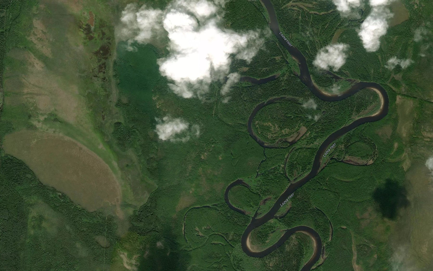 Satellite map of the Starorech'ye Marem'yanovo