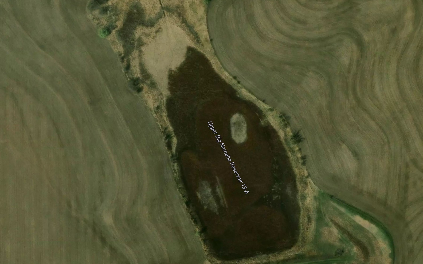 Satellite map of the Upper Big Nemaha Reservoir 13-A