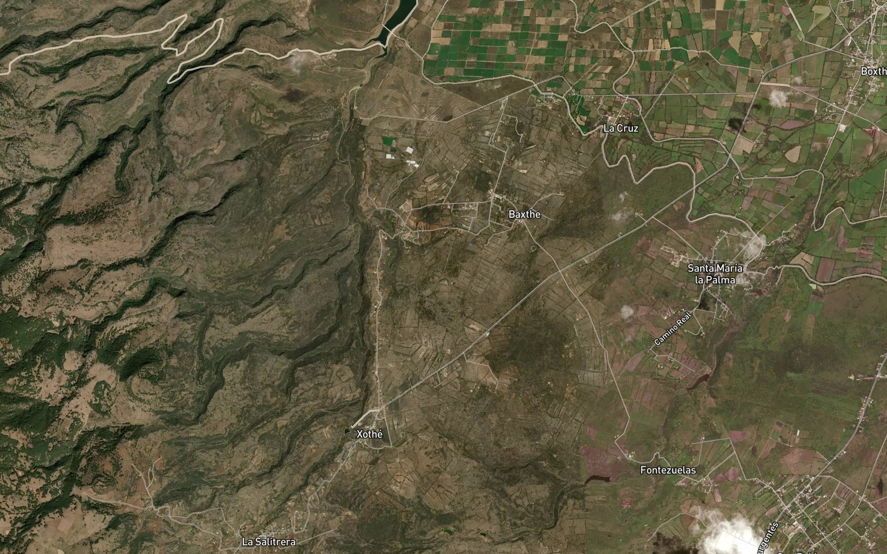 Satellite map of the Bordo Baxthe