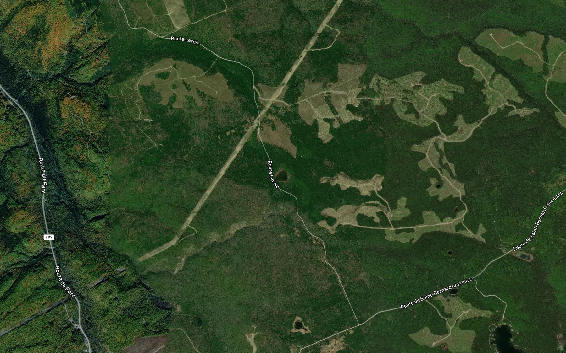 Satellite map of the Petit lac du Sept