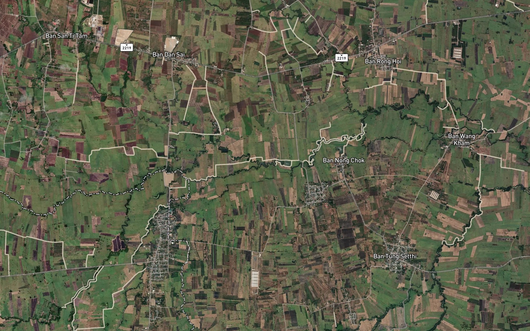 Satellite map of the Huai Sap Song