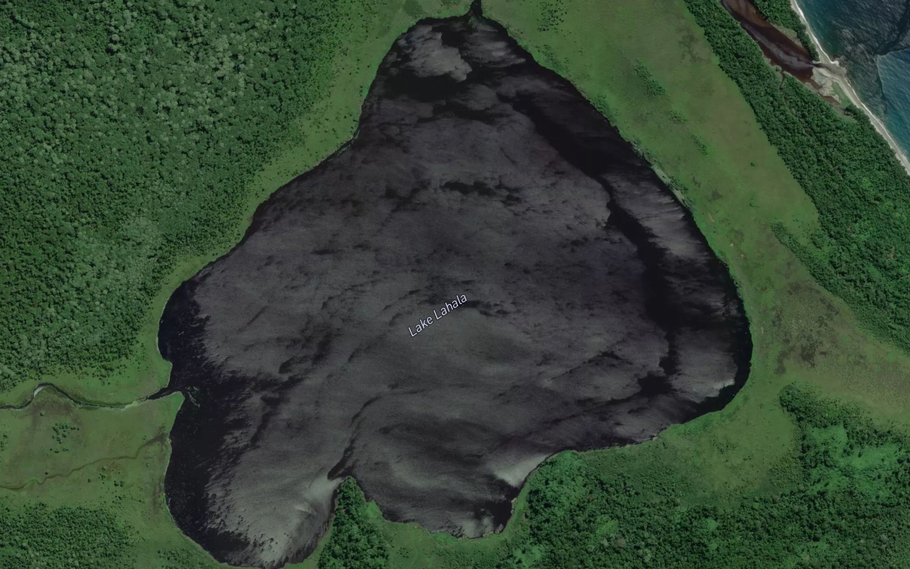 Satellite map of the Lahala Lake