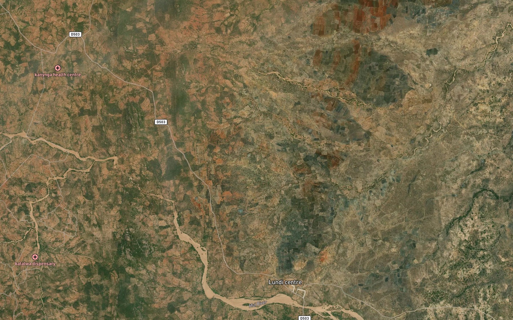 Satellite map of the Kanzanzu
