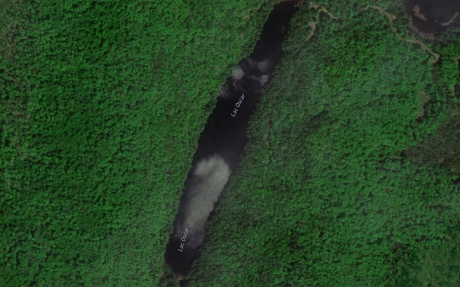 Satellite map of the Lac Oscar