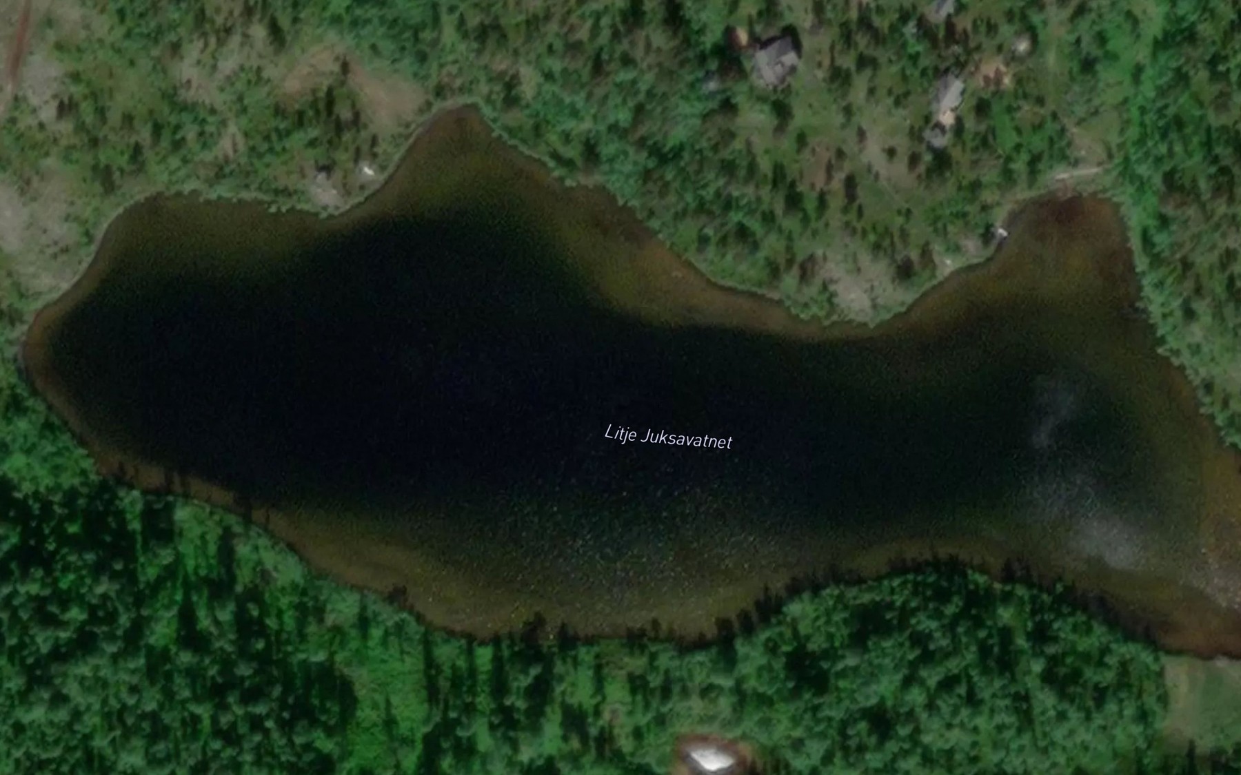 Satellite map of the Litje Juksavatnet