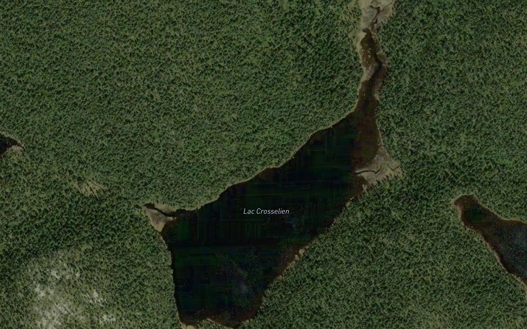 Satellite map of the Lac Crosselien