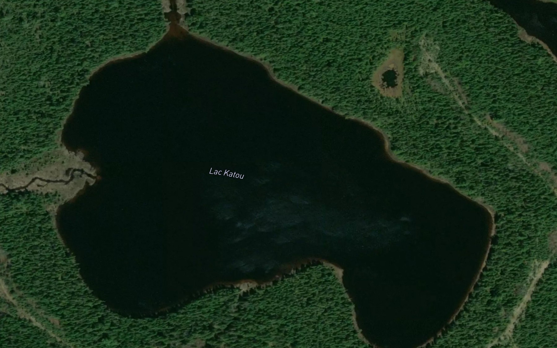 Satellite map of the Lac Katou