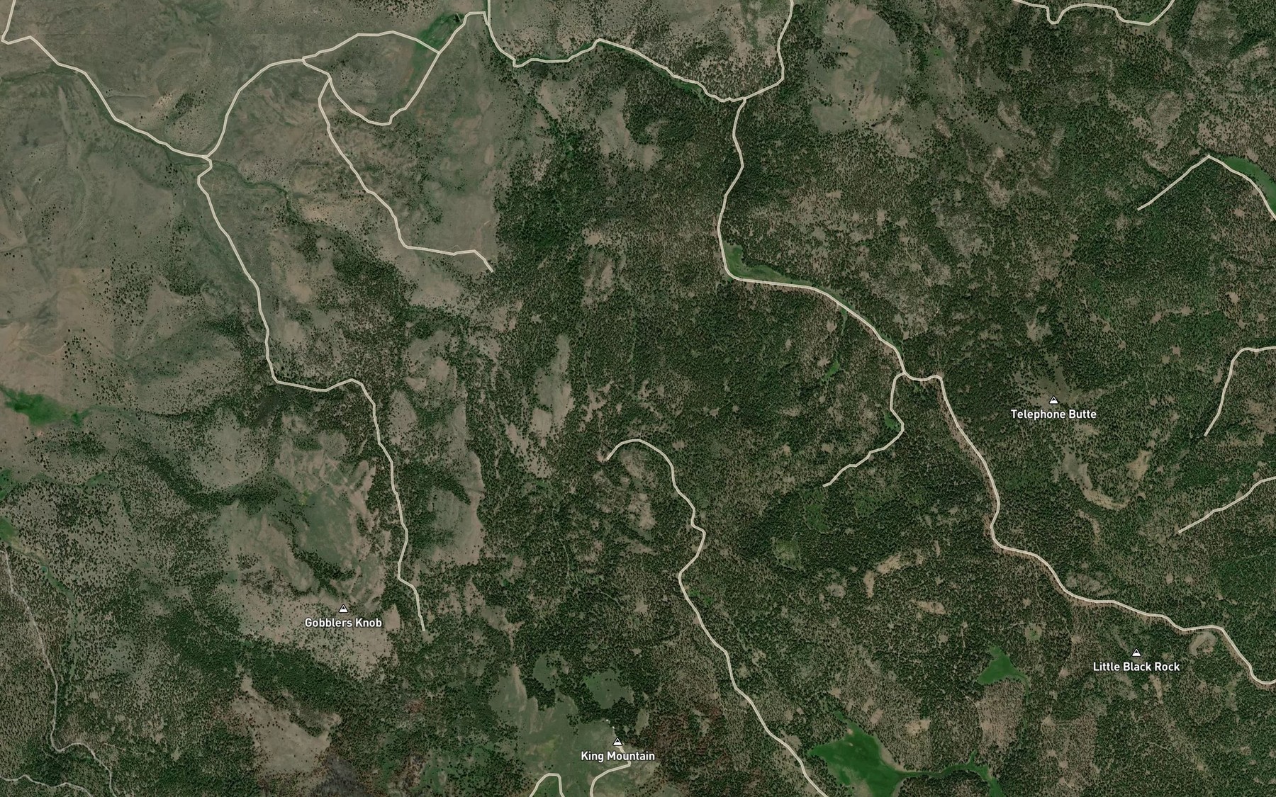 Satellite map of the Lems Spring