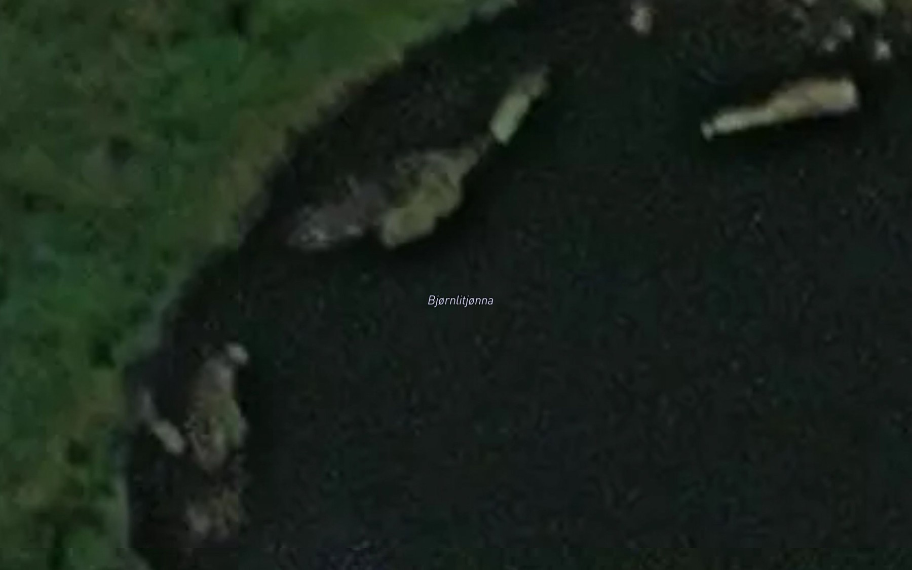 Satellite map of the Bjornlitjonna