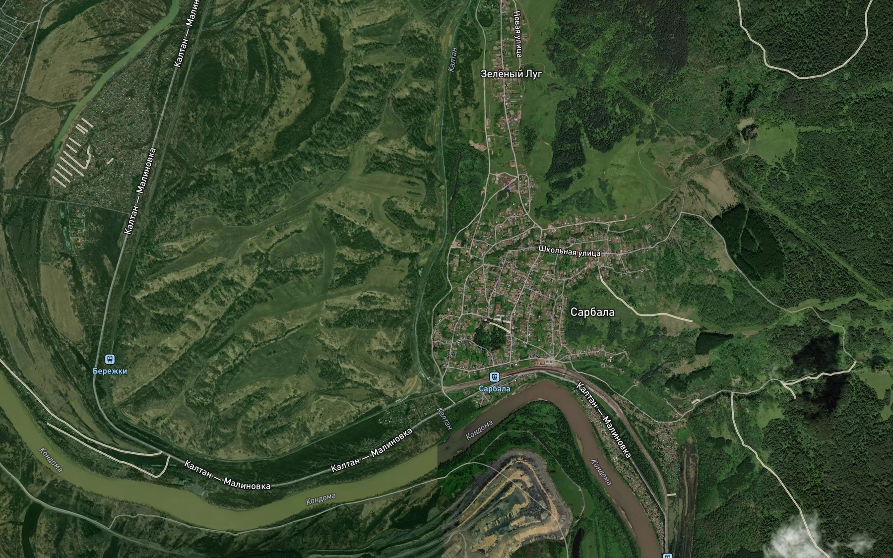 Satellite map of the Sarbalka
