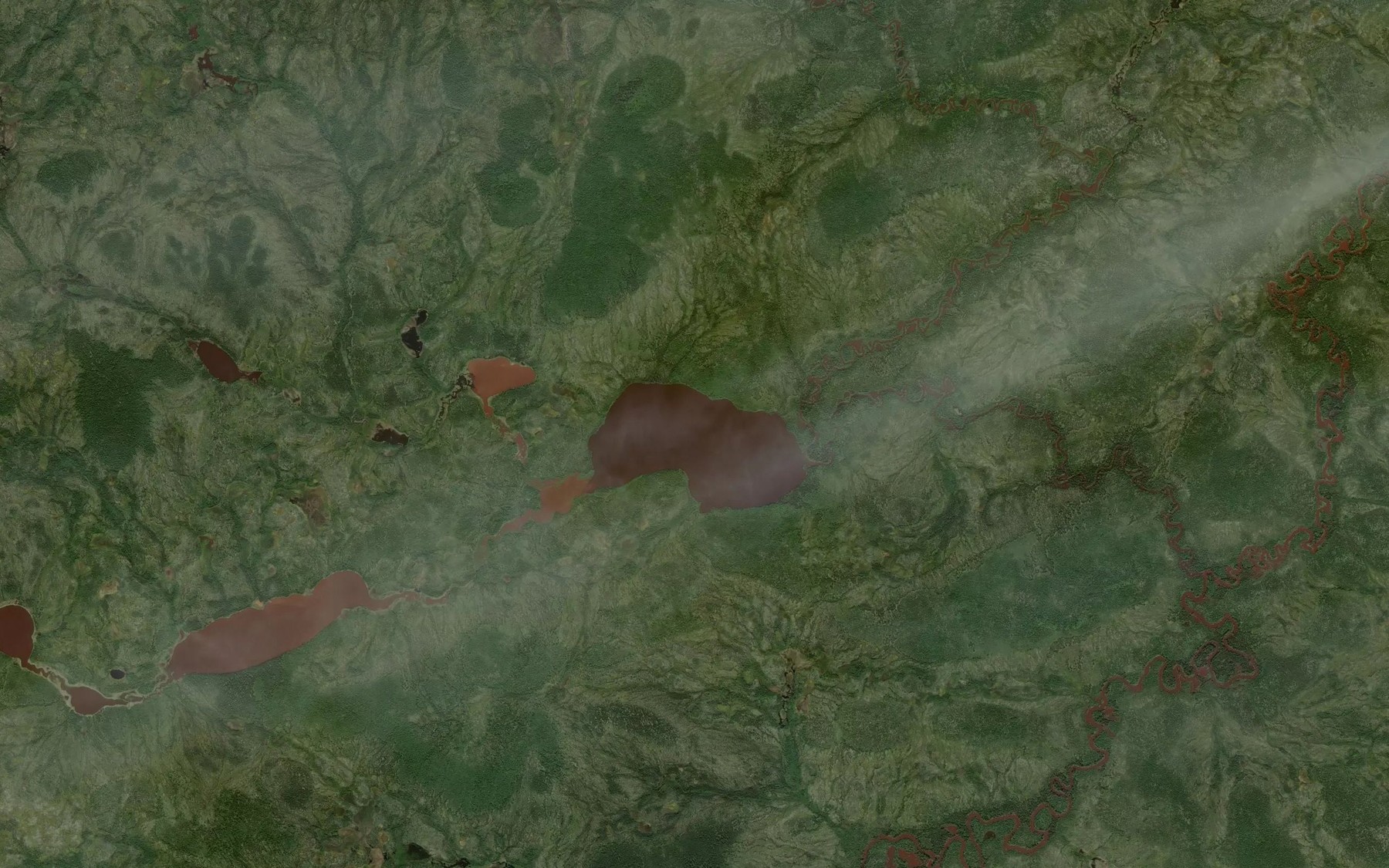 Satellite map of the Meridian Lake